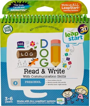 LeapFrog 461403 Read & Write 3D Activity Book, 2-5 years, Multicolour,18.7 x 17.8 x 1.8cm