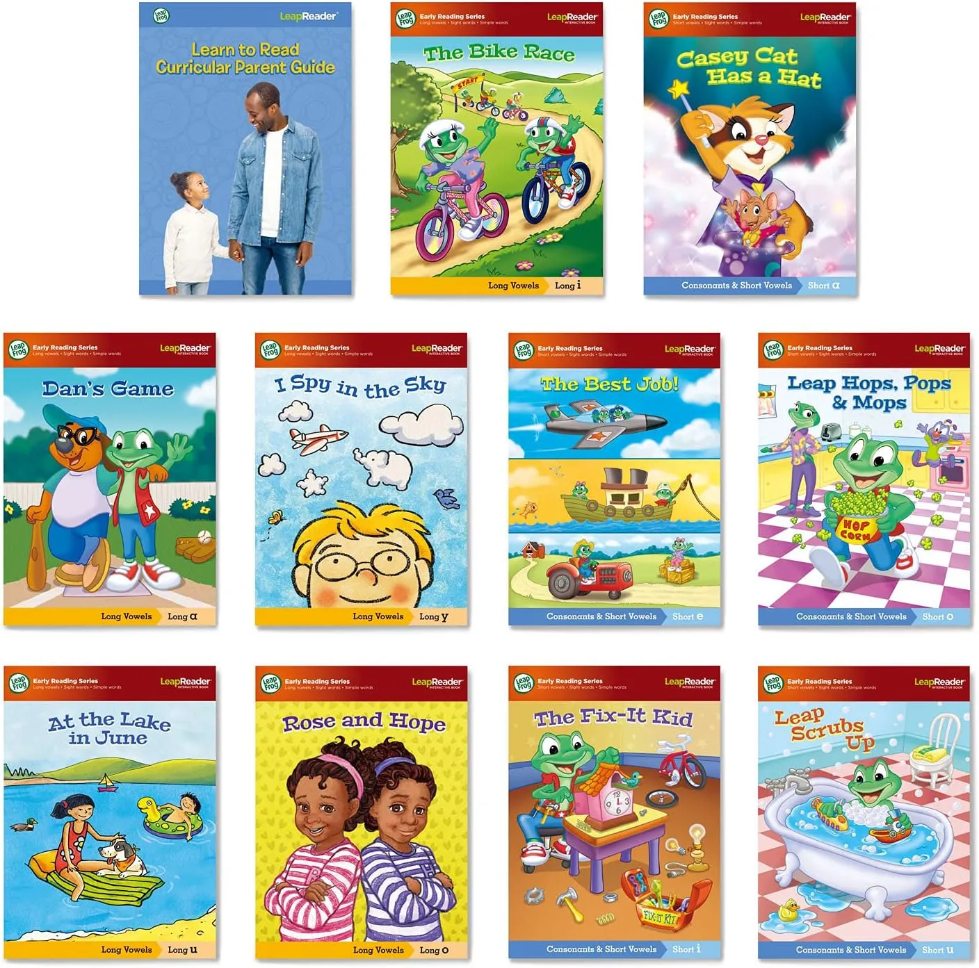 LeapFrog LeapReader System Learn to Read 10 Book Bundle