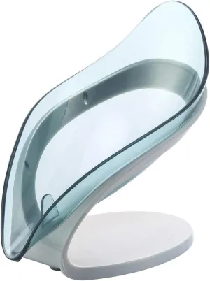 Leaves soap Box Creative soap Rack draining Toilet Drainage Hole Free soap Storage Rack soap Box Clearblue