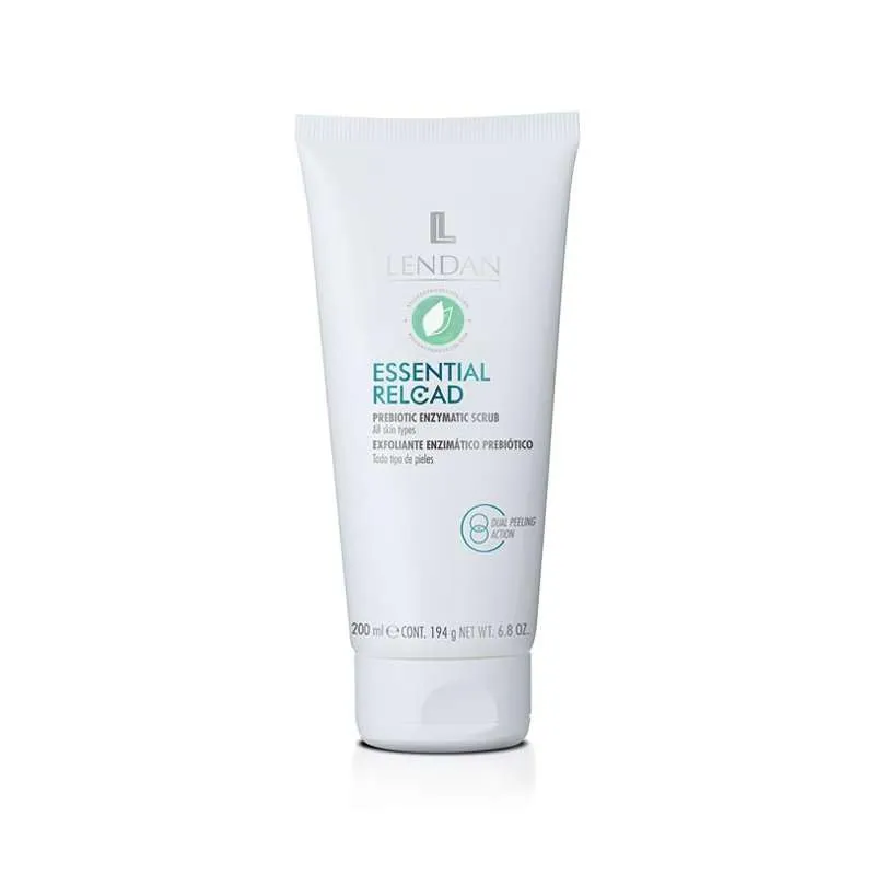 LENDAN - Enzymatic Facial Exfoliant - Essential Reload - 200 ml - with Prebiotics - for All Skin Types - Regenerates Skin - Deep Cleansing - Creamy and Light Texture