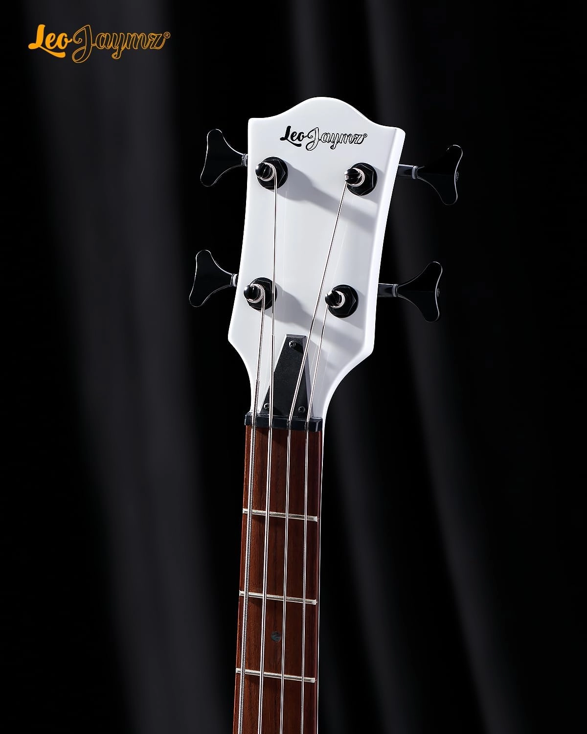 Leo Jaymz SC 4 String 34" Scale Electric Bass, 22 Frets, Mahogany Body and Maple Veener, Maple Neck, Rosewood Fingerboard, H-H Pickups, Glossy Finish (SC Flame Blue)