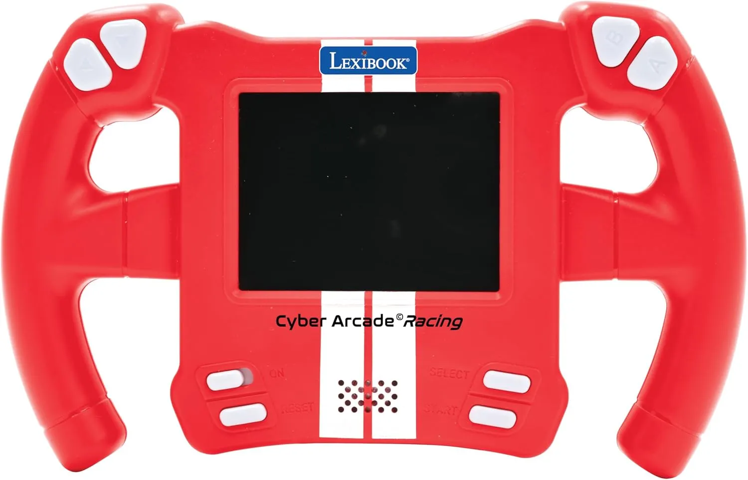Lexibook, Cyber Arcade Racing, Motion Controlled Racing Console, 30 Racing, Action and Puzzle Games, Control by Tilting, Red, JL3150