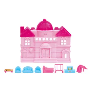 Lily Castle Doll House | Girls Role Playset | Pretend Play | Doll House with Furniture | Dollhouse Accessories | Imaginative Play | Playhouse | For Kids Age 3  years
