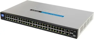 Linksys SLM248G 48-port 10/100   2-port 10/100/1000 Gigabit Smart Switch with 2 Combo SFPs