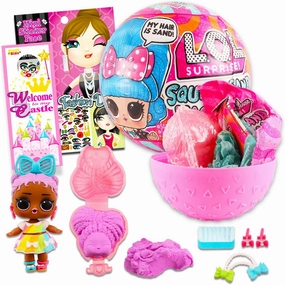 LOL Surprise Mystery Toys for Girls - Bundle with Squish Sand LOL Surprise Mystery Doll with Accessories Plus Sticker Book, More | LOL Surprise Blind Ball Set