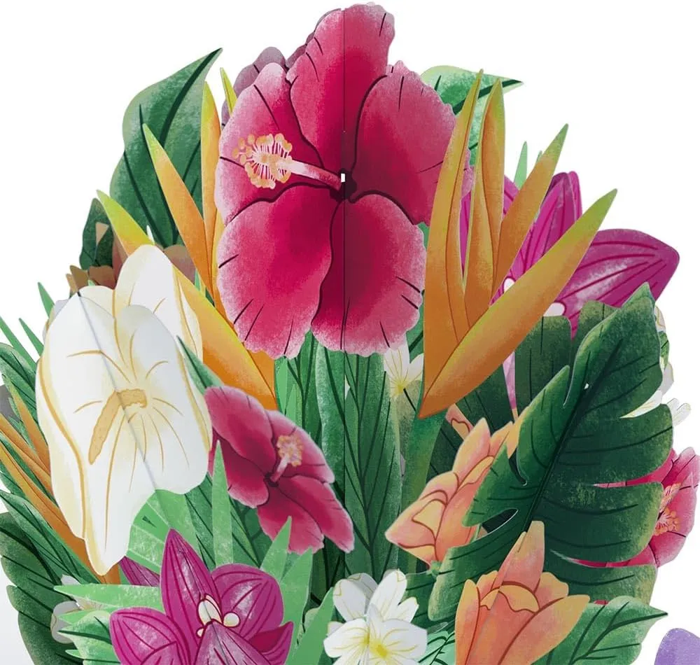 Lovepop Everyday Pop-Up Disney Paper Flower Bouquet for Her and Him - Stitch Flower Buds for Boys, Girls, Men, Women - 12" Bouquet - Blank Note Card Included