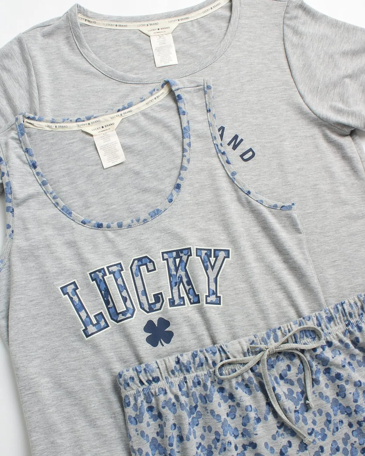 Lucky Brand Women's Pants Set, 3 Piece T-Shirt, Tank, Top, and Joggers, Casual Everyday Loungewear for Women (S-XL)