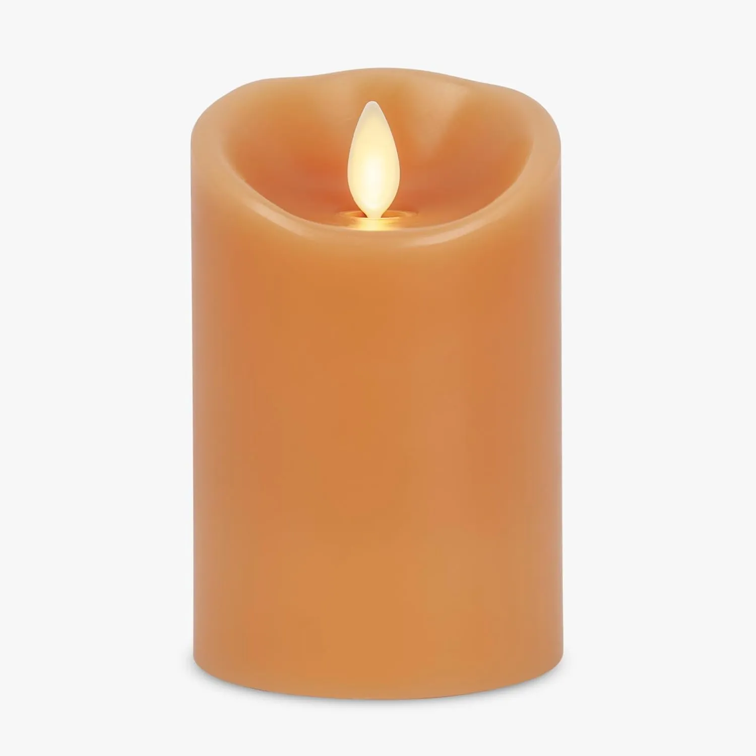 Luminara Sunlit Honey Garden Pillar Candles - Flameless Real-Flame Nature-Inspired Battery Operated LED Decor - Spring Summer Collection - 3" x 4.5"