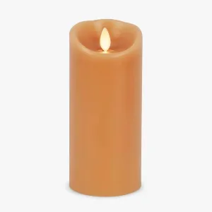 Luminara Sunlit Honey Garden Pillar Candles - Flameless Real-Flame Nature-Inspired Battery Operated LED Decor - Spring Summer Collection - 3" x 6.5"