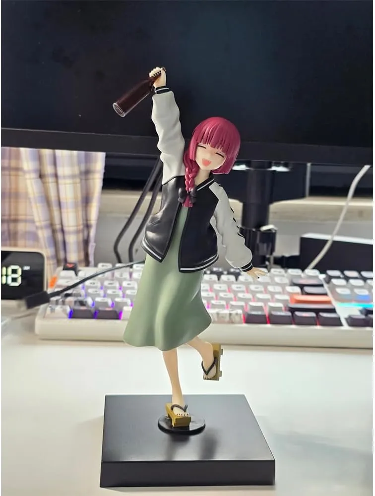LUNK Hiroi Kikuri Figure Anime Action Figure Cute Drunk Hiroi Kikuri Figurine 7.5in Manga Girl Model Statue Collectibles Anime Gifts