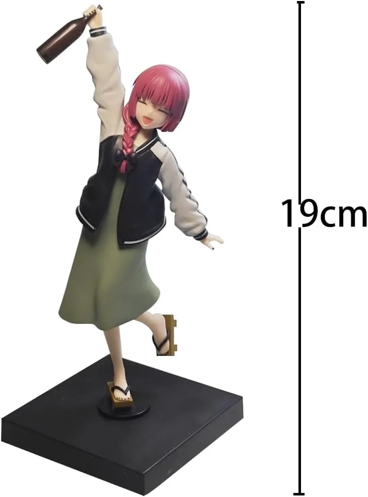 LUNK Hiroi Kikuri Figure Anime Action Figure Cute Drunk Hiroi Kikuri Figurine 7.5in Manga Girl Model Statue Collectibles Anime Gifts