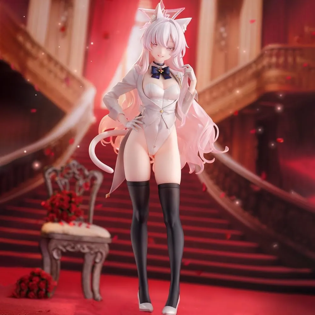 LUNK Kiyosumi Akira Figure,Anime Game Bunny Girl Action Figure,Kiyosumi Akira Figurine 9.8in Cartoon Girl Statue PVC Model Collection Decoration