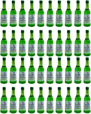 LUOZZY 40 Pcs Korean Soju Miniature Dollhouse Accessories - Mini Beer and Wine Bottles, Tiny Resin Drinks, Fake Bottle Models