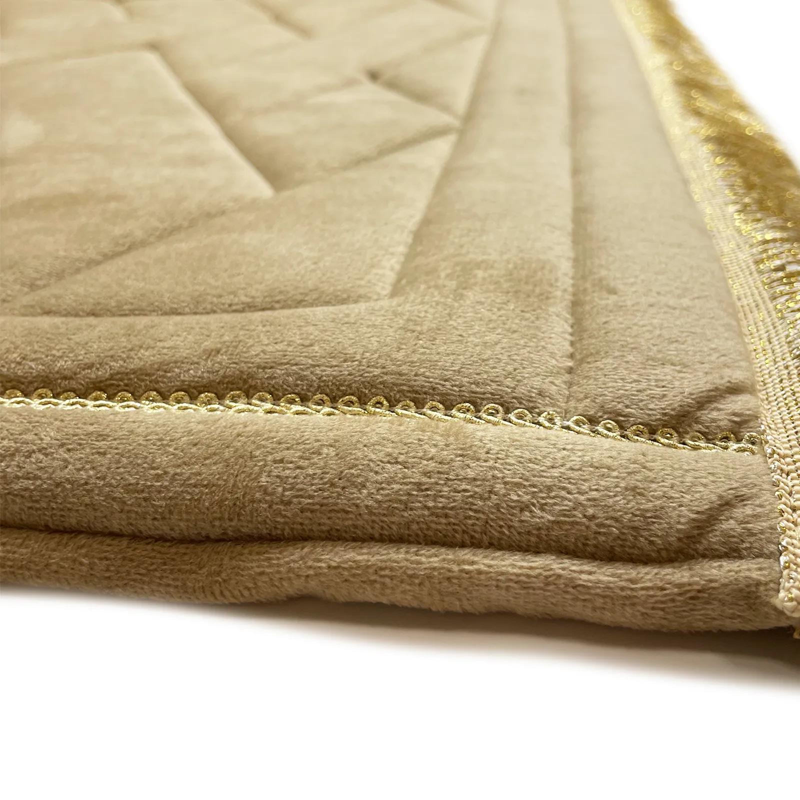Luxury Padded Tulip Salah Prayer Mat - Brown