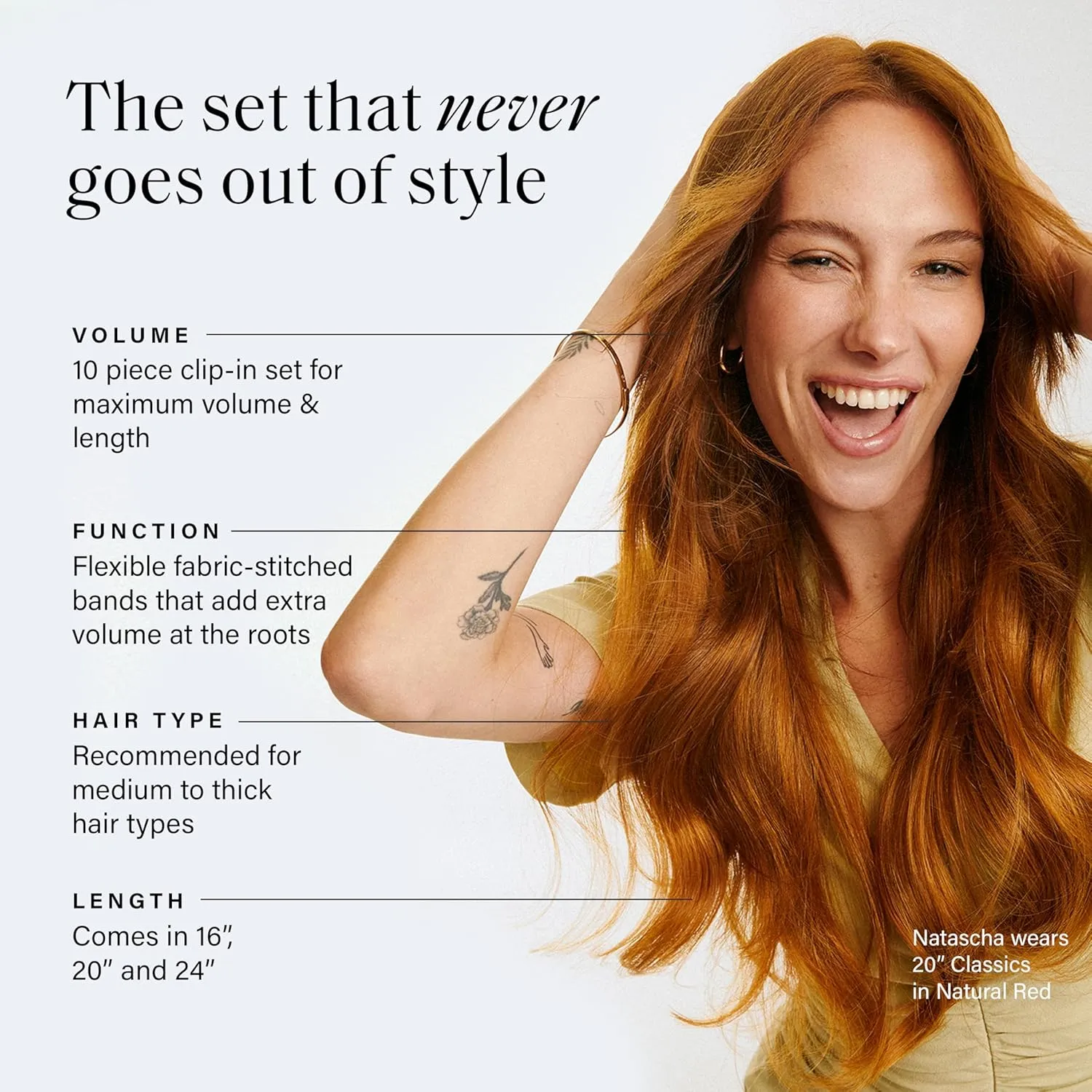 Luxy 100% Remy Human Hair, Classic 160g Clip-In Hair Extensions - 10 Wefts Multi-Dimensional Color for Natural Blending, Adds Volume & Length, Easy Apply & Remove 20" Dark Brown Classic