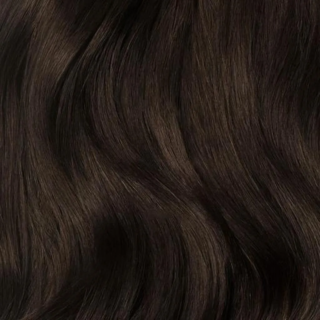 Luxy 100% Remy Human Hair, Classic 160g Clip-In Hair Extensions - 10 Wefts Multi-Dimensional Color for Natural Blending, Adds Volume & Length, Easy Apply & Remove 20" Dark Brown Classic