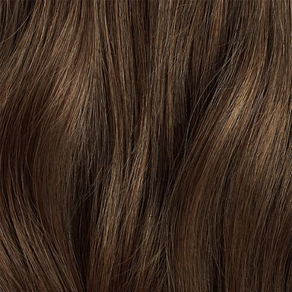 Luxy 100% Remy Human Hair Extensions for Thin Hair Thinning Hair Fill-Ins – 6 Seamless Wefts Multi-Dimensional Color Blend - Natural-Looking Volume & Coverage 80 grams 16" Neutral Brown Thinning