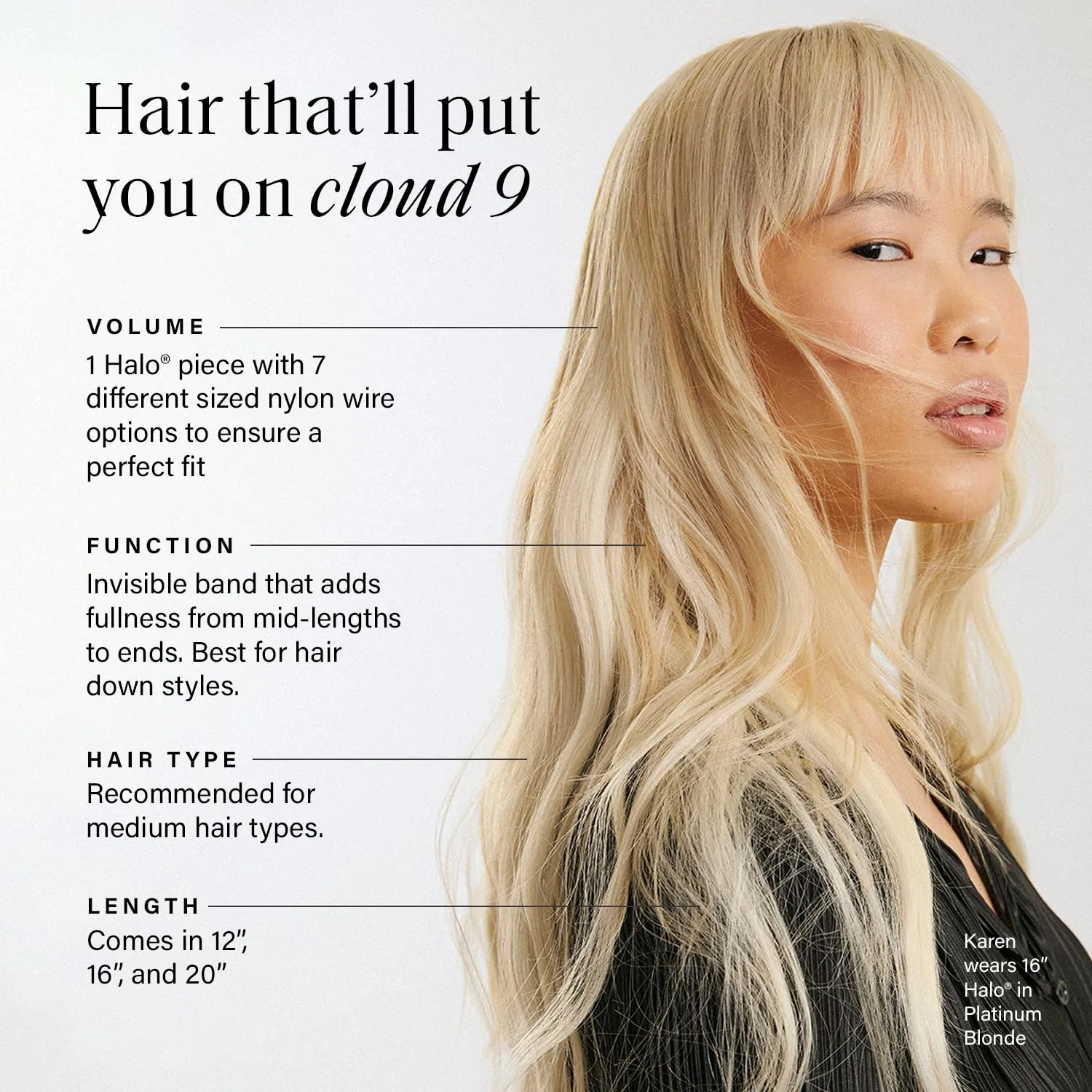 Luxy 100% Remy Human Hair – Halo Clip-In Hair Extensions –Natural Looking Volume & Length - One-Piece - Easy 5-Min Application 140 grams 16" Chestnut Brown Halo