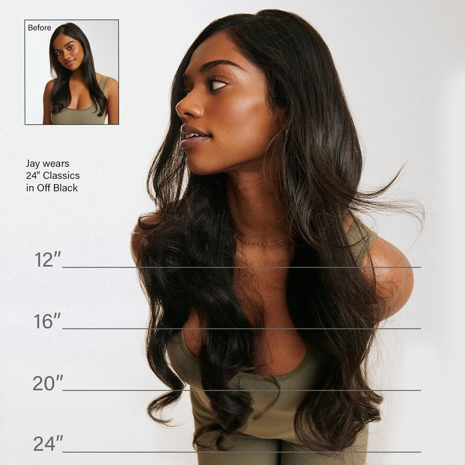 Luxy 100% Remy Human Hair - Seamless Clip-In Hair Extensions - Multi-Dimensional Color for Natural Blending, Adds Volume & Length 180 grams 20" Ash Brown Balayage