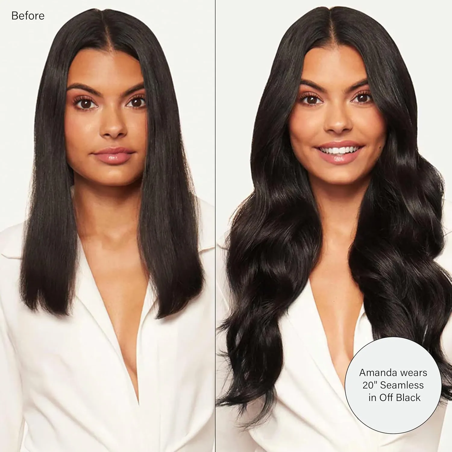 Luxy 100% Remy Human Hair - Seamless Clip-In Hair Extensions - Multi-Dimensional Color for Natural Blending, Adds Volume & Length 180 grams 20" Neutral Brown Seamless