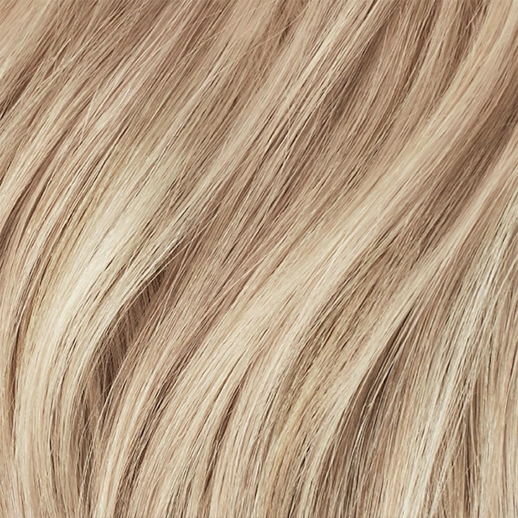 Luxy 100% Remy Human Hair – Scalp Hair Fill-Ins - Clip-Ins for Scalp & Part Line Coverage - Natural Coverage for Thinning Areas, Lightweight Mesh Bands 30 grams 12" Dimensional Beige Blonde