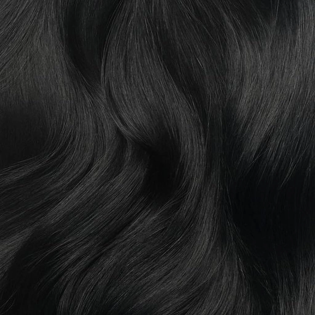 Luxy 100% Remy Human Hair – Scalp Hair Fill-Ins - Clip-Ins for Scalp & Part Line Coverage - Natural Coverage for Thinning Areas, Lightweight Mesh Bands 30 grams 12" Jet Black Scalp