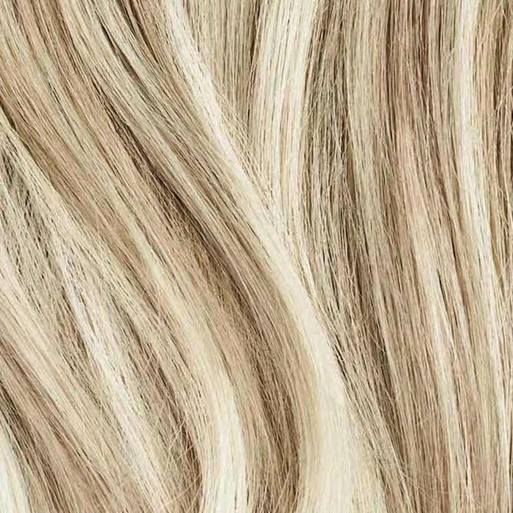 Luxy 100% Remy Human Hair - Seamless Clip-In Hair Extensions - Multi-Dimensional Color for Natural Blending, Adds Volume & Length 240 grams 24" Beige Blonde Balayage