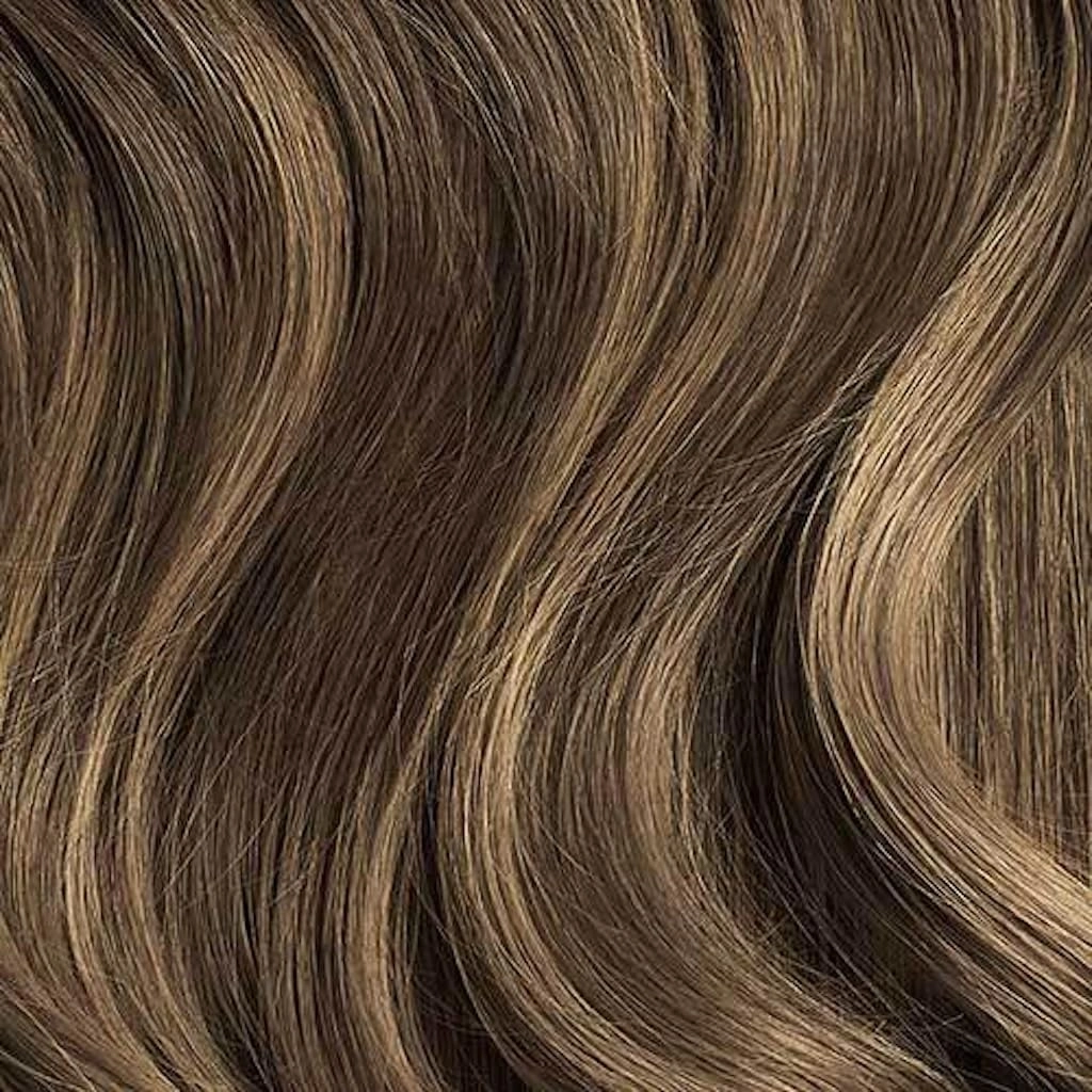 Luxy Hair 20" Ash Brown Balayage Classic Clip-In Hair Extensions (220 grams) 100% Remy Human Hair, Thick, Natural,Volume, 10-Piece Set, Blends Easily