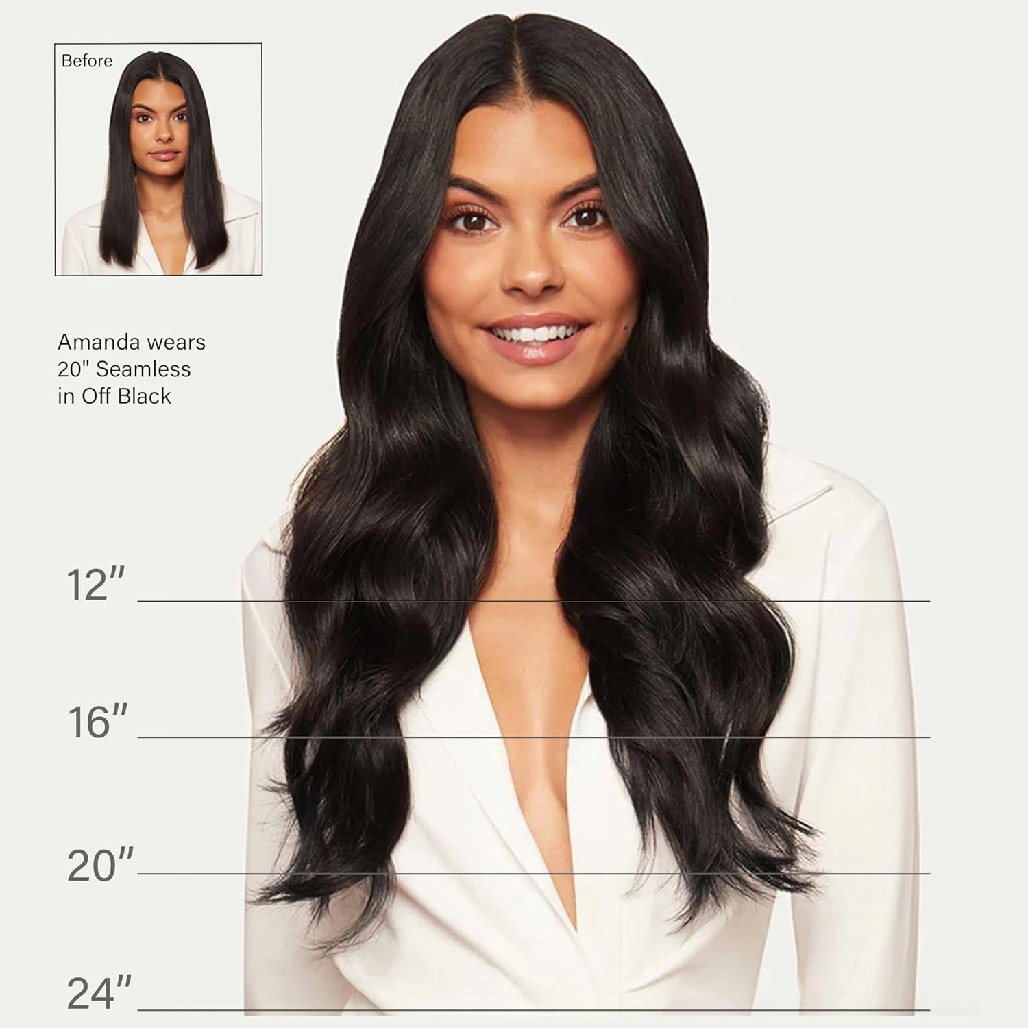 Luxy Hair 20" Ash Brown Balayage Classic Clip-In Hair Extensions (220 grams) 100% Remy Human Hair, Thick, Natural,Volume, 10-Piece Set, Blends Easily