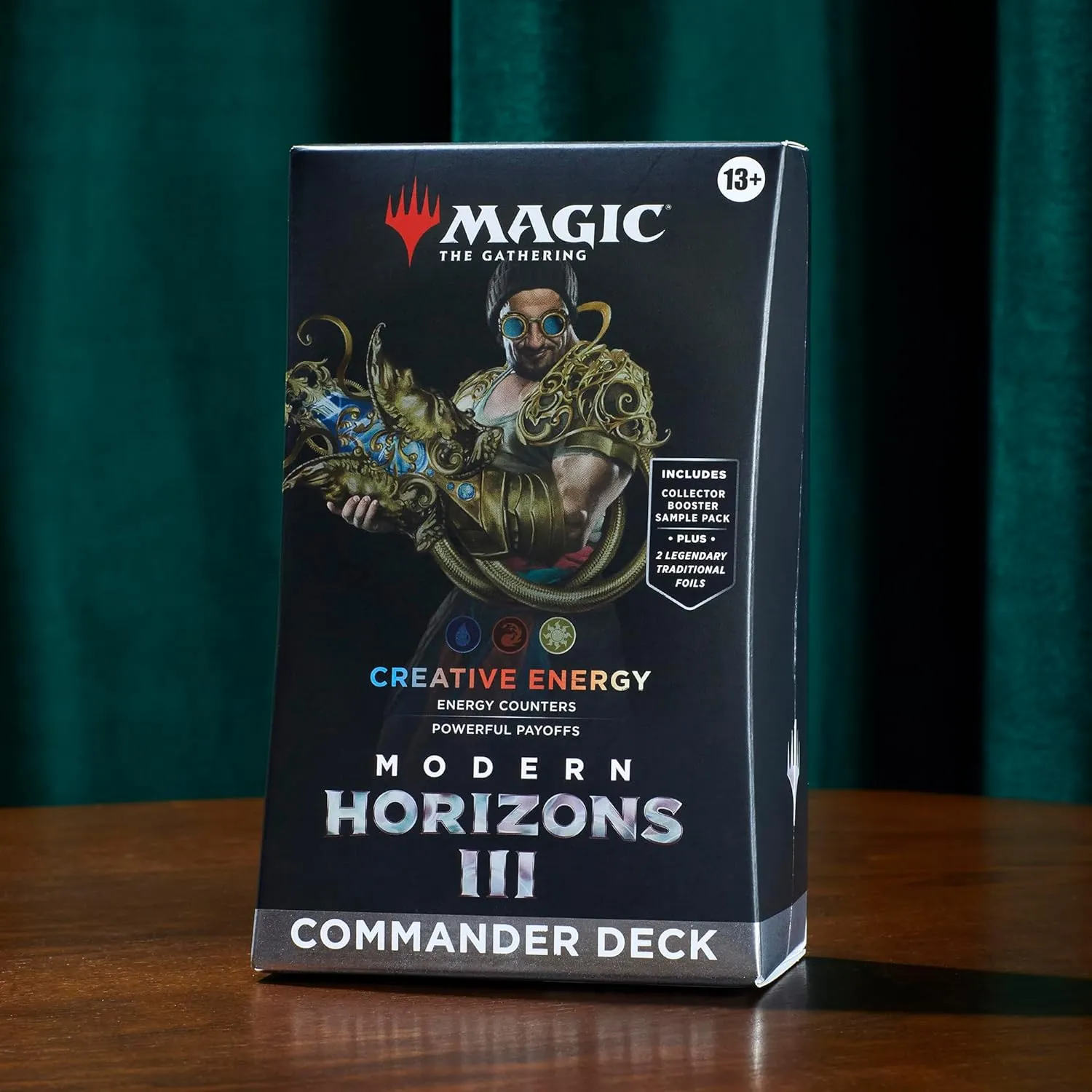 Magic: The Gathering Modern Horizons 3 Commander Deck - Creative Energy (100-Card Deck, 2-Card Collector Booster Sample Pack   Accessories)
