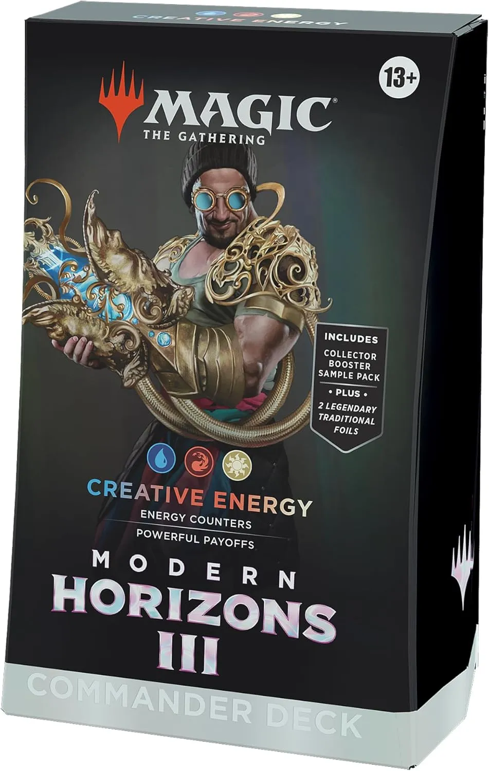 Magic: The Gathering Modern Horizons 3 Commander Deck - Creative Energy (100-Card Deck, 2-Card Collector Booster Sample Pack   Accessories)