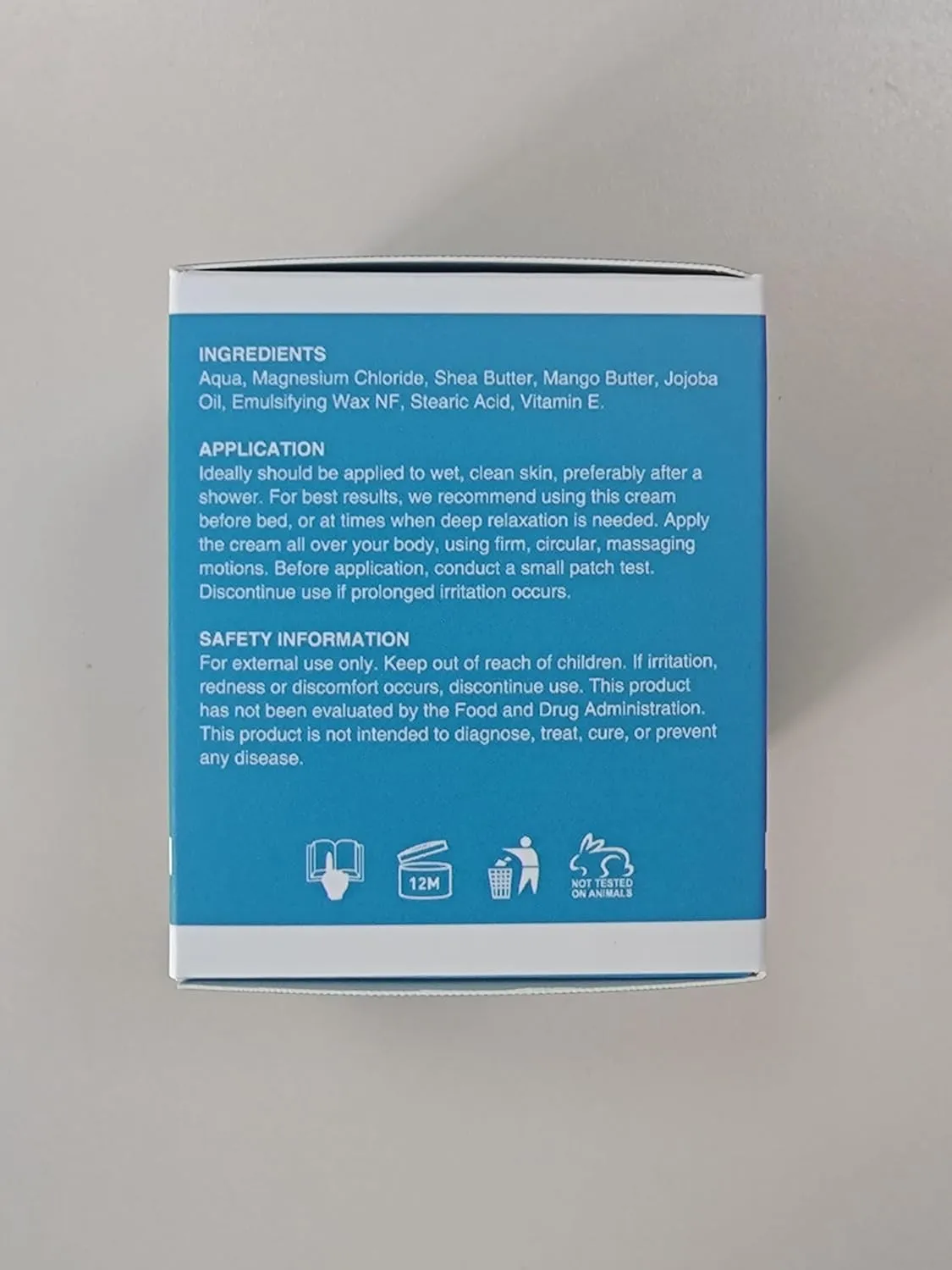 Magnesium Cream for Sleep, Muscle Soreness & Cramps Relief with Jojoba Oil, Vitamin E, Shea Butter - Topical Magnesium Lotion for Calm & Relaxation - (4 fl, Unscented)