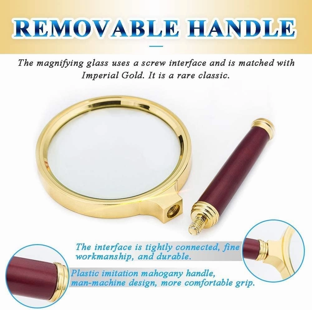Magnifying Glass Large 5X 10x Zoom Lens New 80mm Lightweight Handheld Magnifier,Loupe for ng Hobbies Newspapers Maps Coins Knitting Crafts