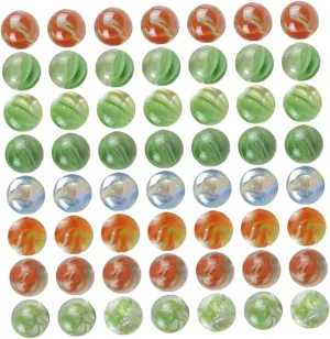 Marble for Kids 100pcs Glass Toys Fish Tank Decorative Marbles Kids Planet Marbles 16mm Color Random