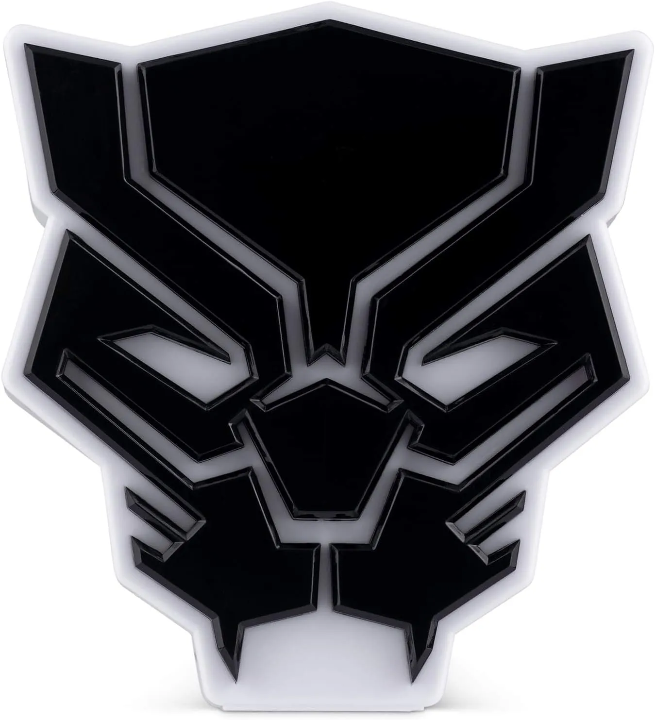 Marvel Black Panther LED Mood Light - Collectible Mask Lamp, White, 6 Inches Tall