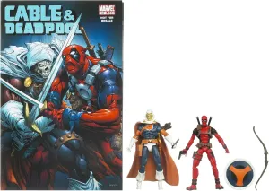 Marvel Universe Deadpool and Taskmaster Figure Comic Pack 4 Inches