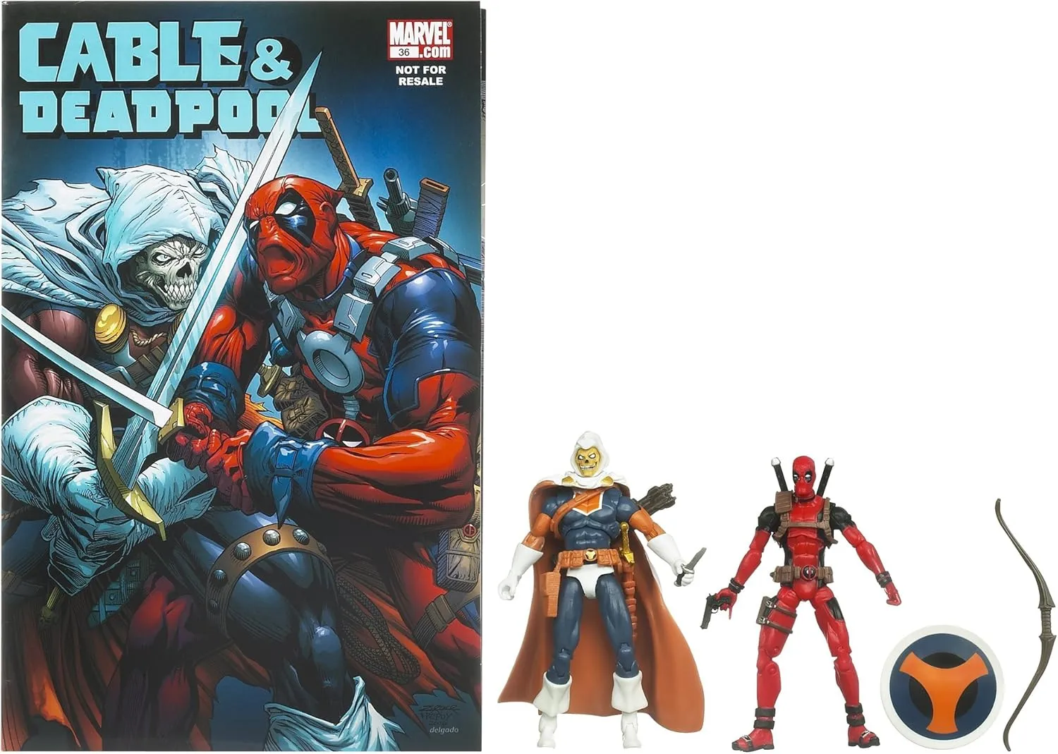 Marvel Universe Deadpool and Taskmaster Figure Comic Pack 4 Inches