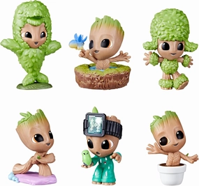 Marvel I Am Groot Figure Collection, 6 Mini Groot Action Figures Set, Super Hero Toys, Toys for Kids Ages 4 and Up (Amazon Exclusive)