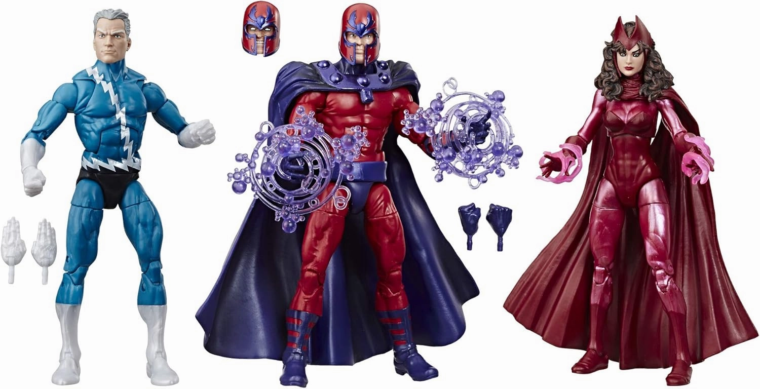 Marvel Legends Series 6" Family Matters 3 Pack with Magneto, Quicksilver, & Scarlet Witch Action Figures (Amazon Exclusive)