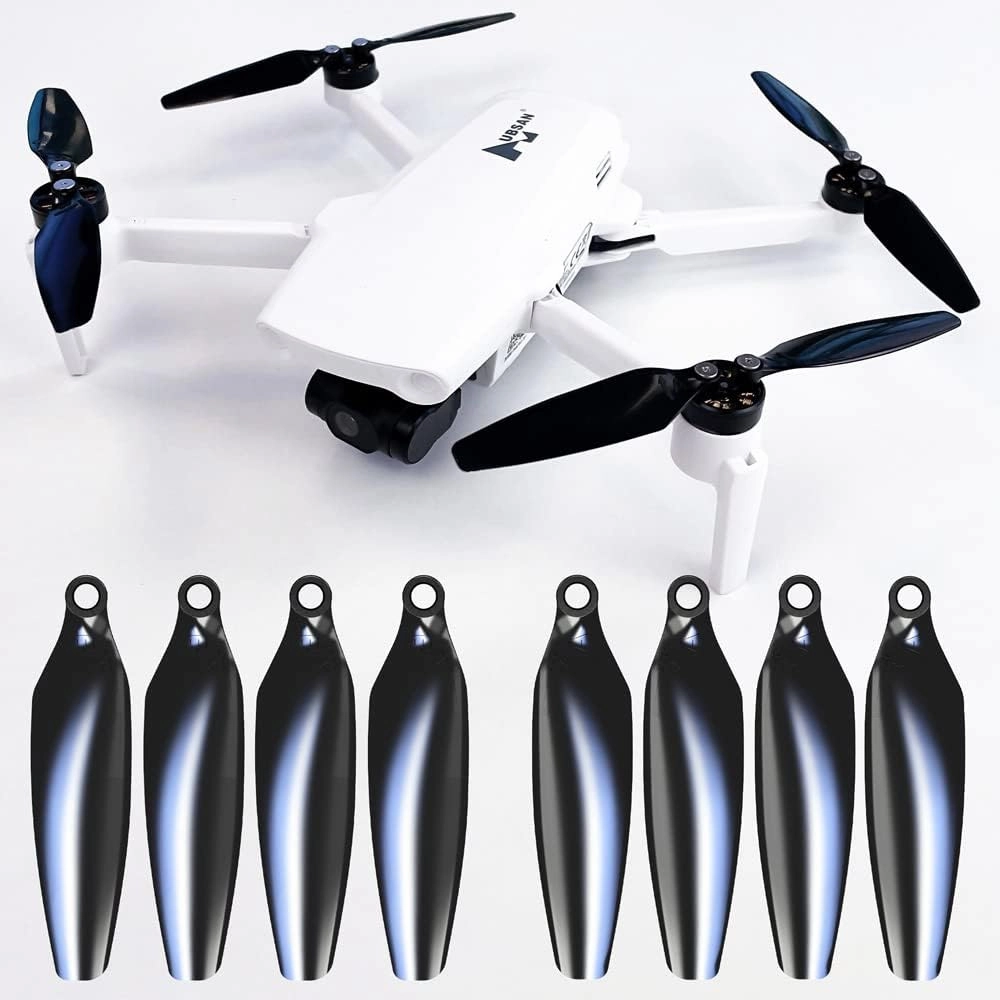 Master Airscrew Stealth Propellers for Hubsan Zino Mini Pro & SE - Black, 4 propellers in Set