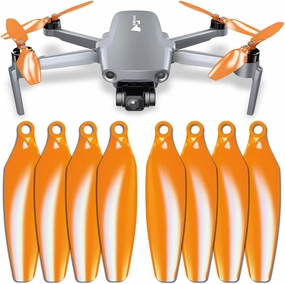 Master Airscrew Stealth Propellers for Hubsan Zino Mini Pro & SE - Orange, 4 propellers in Set