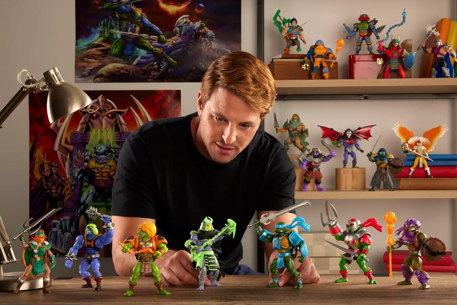 Masters of the Universe Mattel Origins Turtles of Grayskull Action Figure & Accessories, Beast Man Collectible Toy with 16 Joints, TMNT & Motu Crossover