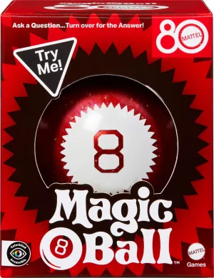 Mattel Games Magic 8 Ball Mattel 80th Anniversary Edition Novelty Game for Kids, Fortune-Telling Toy for Family Nights, Game Nights, Travel, Camping & Parties.