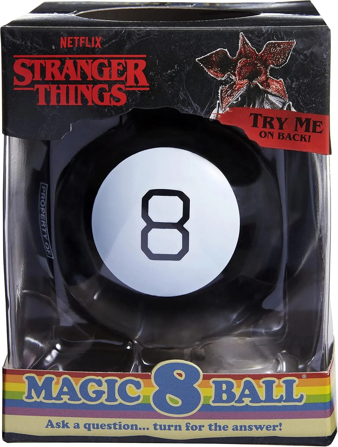 Mattel Games Magic 8 Ball Stranger Things Novelty Game Inspired by The Series, Themed Fortune-Telling Toy for Family & Game Nights