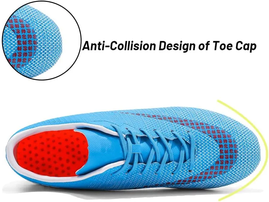 Maylrvjv Men's Women's Soccer Cleats Football Shoes Lightweight Breathable Outdoor Indoor Training Athletic Shoes
