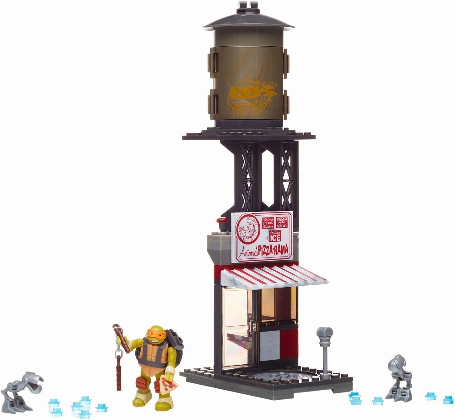 Mega Bloks Teenange Mutant Ninja Turtles Mikey Pizzeria Showdown Building Playset
