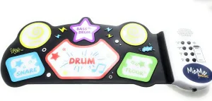 MeMe Roll Up Digital Electronic Drum for Children, Musical Mat with 6 Drum Pads, Volume and Speed Control, 3  Years