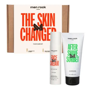 Men Rock Skin Changer Face Care Kit - Moisturizing Face Cream and Aftershave for Men - Moisturizer - Aftershave Lotion - Skincare Products - 2 Pc