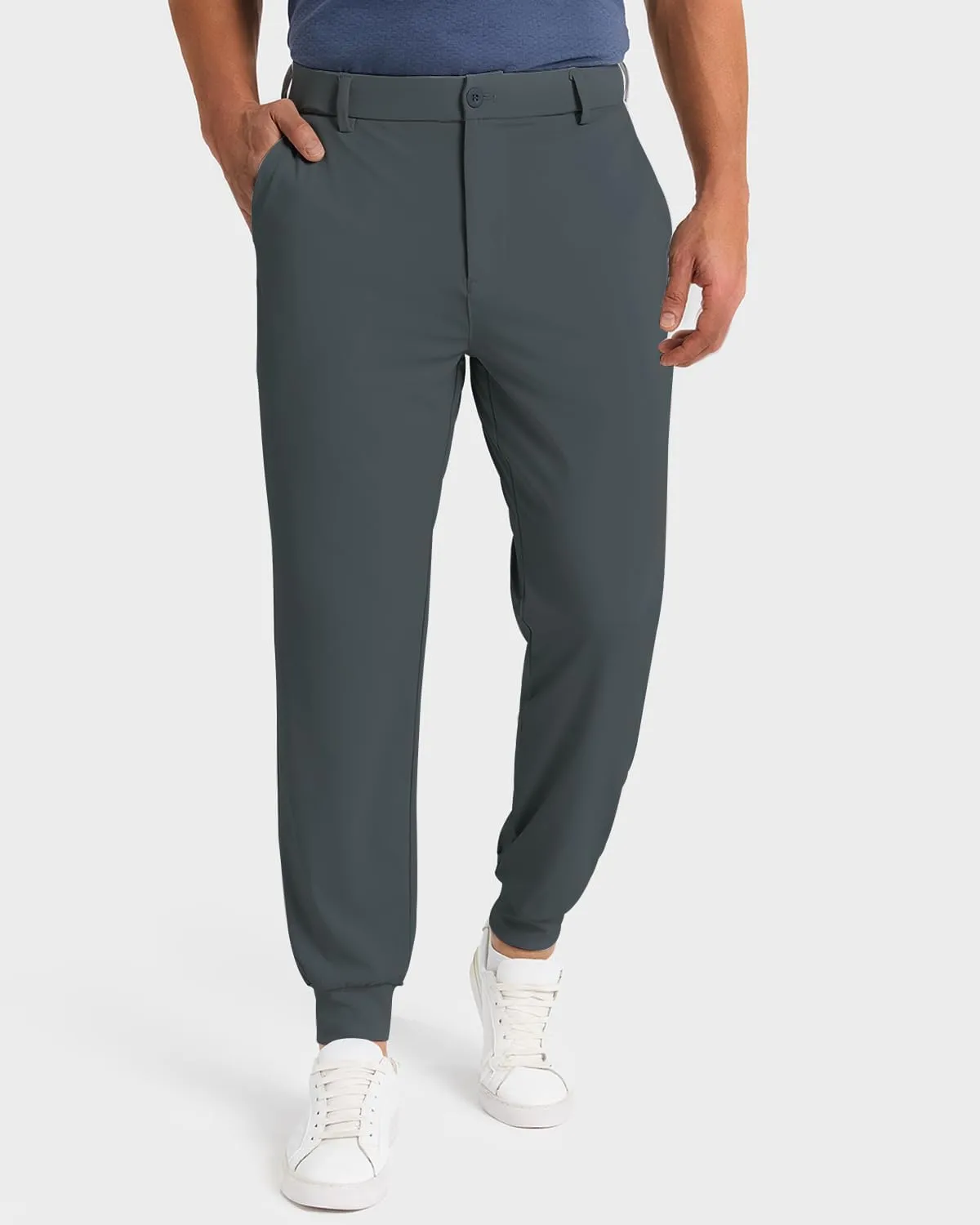 Men's Golf Joggers Pants with 5 Pockets Stretch Fit Work Dress Athletic Jogger Sweatpants for Running Gym