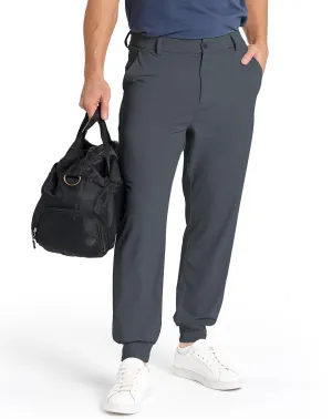 Men's Golf Joggers Pants with 5 Pockets Stretch Fit Work Dress Athletic Jogger Sweatpants for Running Gym